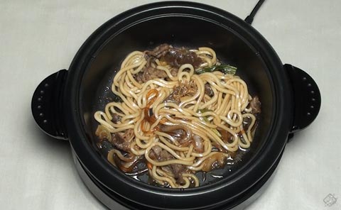 焼きうどんの完成